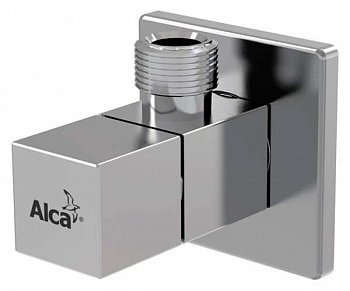 Вентиль угловой Alcaplast 1/2"×3/8", квадратный фото