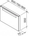 Комплект мебели Ravak Classic 700 белый/береза (SLN000014) 183903