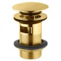 Донный клапан Jaquar Click-Clack с переливом золото (ALD-GLD-729) 42140
