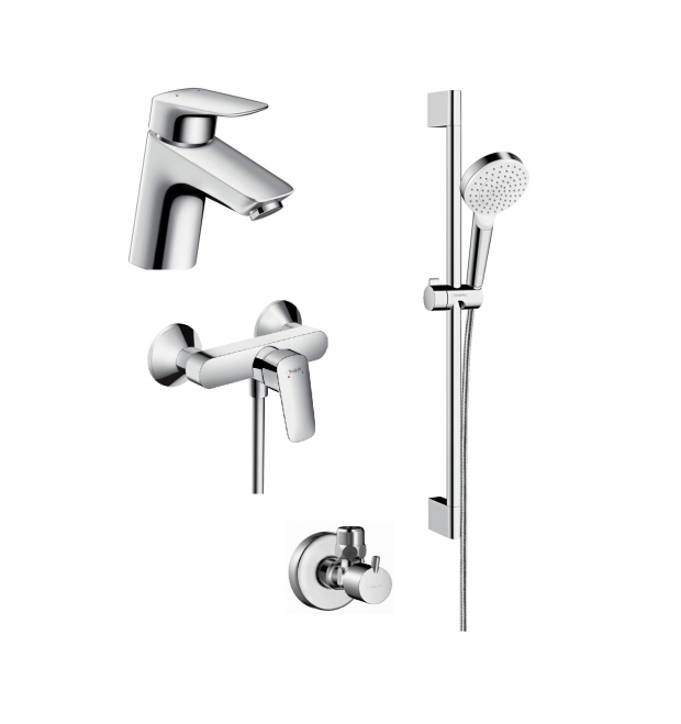 Набор смесителей для душа Hansgrohe Logis 70 4в1 (710716411N) фото