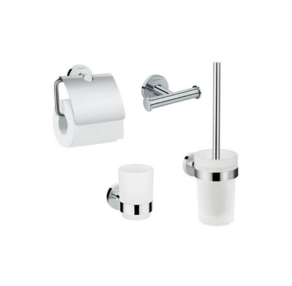 Набор аксессуаров для ванной Hansgrohe Logis 4в1 (41723444) фото