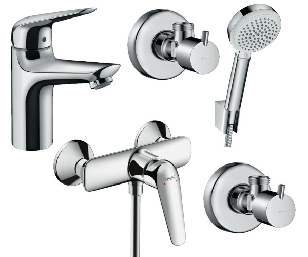 Набор смесителей для душа Hansgrohe Novus 100 4в1 (710362664) фото