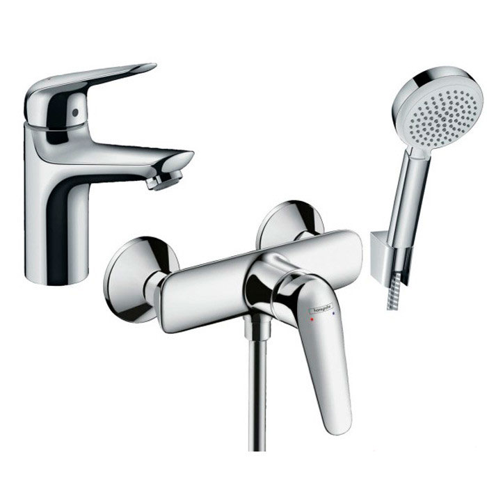 Набор смесителей для душа Hansgrohe Novus 100 3в1 (710362663) фото