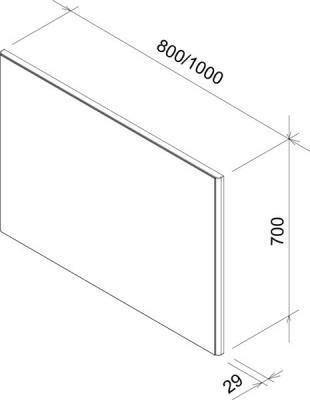 Комплект мебели Ravak Ring 800 серый (SLN000053)