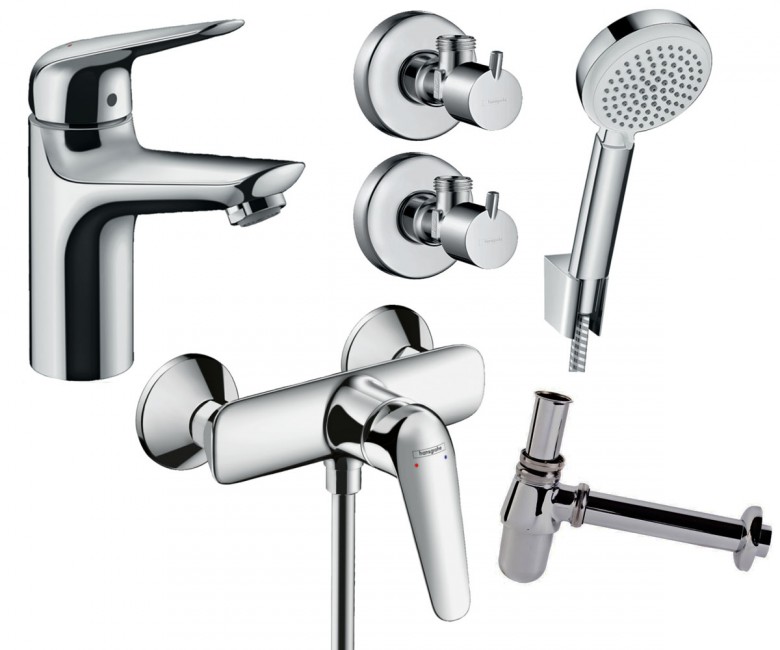 Набор смесителей для душа Hansgrohe Novus 100 5в1 (710362665) фото