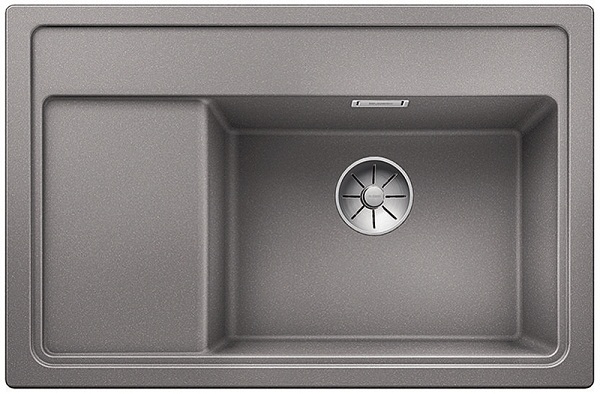 Кухонная мойка Blanco Zenar XL 6S Compact Silgranit алюметаллик с клапаном-автоматом правая (523708) Кухонная мойка Blanco Zenar XL 6S Compact Silgranit алюметаллик с клапаном-автоматом правая (523708) фото