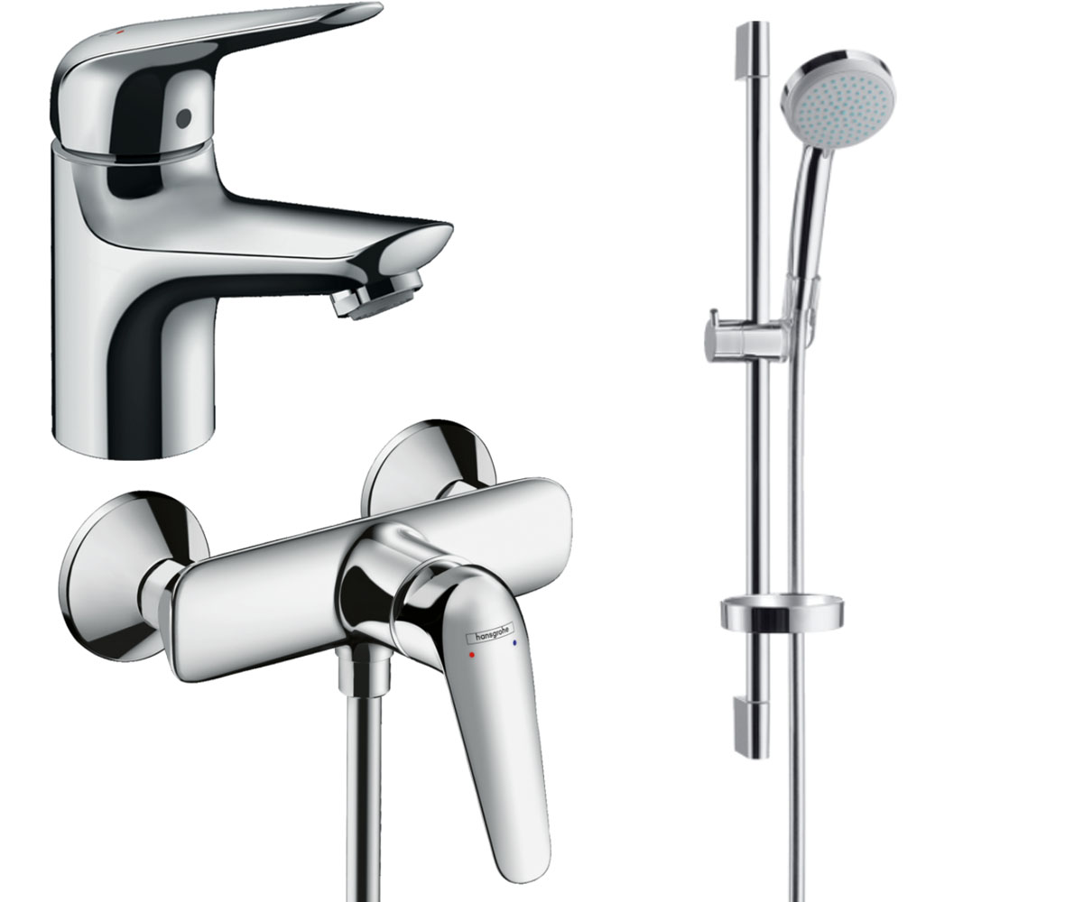 Набор смесителей для душа Hansgrohe Novus 70 3в1 (710262773) фото