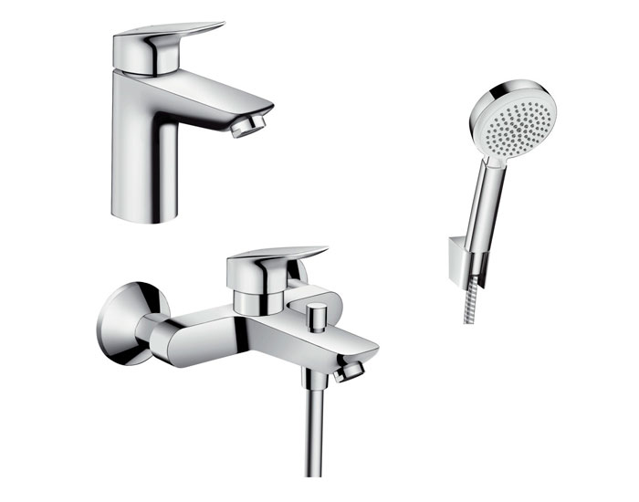 Набор смесителей для ванны Hansgrohe Logis 100 3в1 (711714310) фото