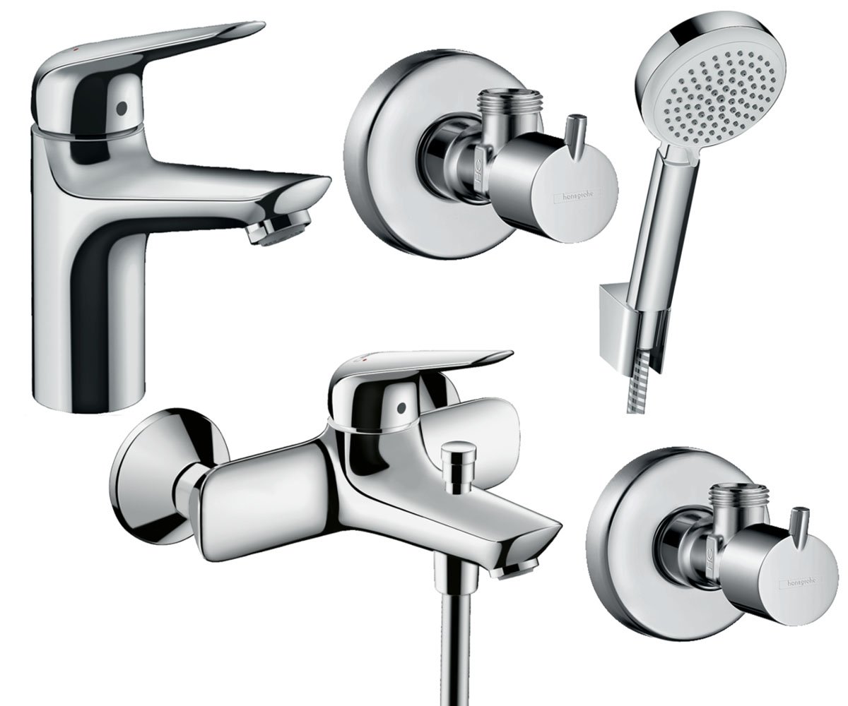 Набор смесителей для ванны Hansgrohe Novus 100 4в1 (710342664) фото