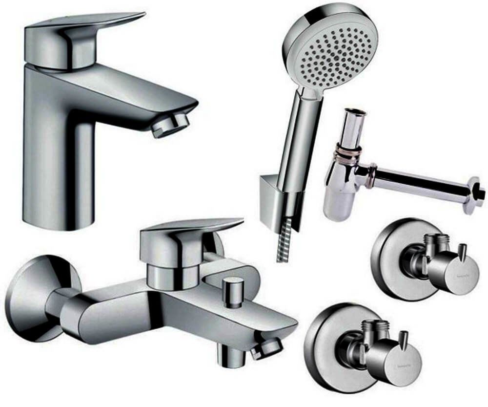 Набор смесителей для ванны Hansgrohe Logis 100 5в1 (7711714510) фото