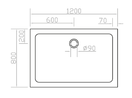 Панель для душевого поддона Eger 2 части (PAN-1280S)