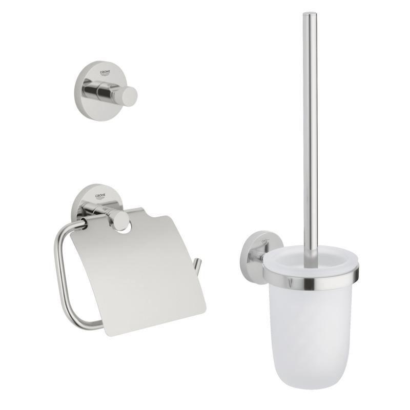 Набор аксессуаров для ванной Grohe Essentials 3в1 (40407DC1) фото
