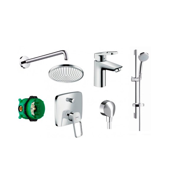 Набор смесителей для ванны Hansgrohe Logis хром (71405111) фото
