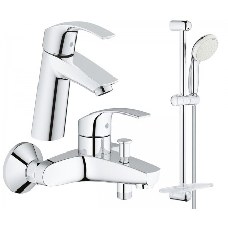 Набор смесителей Grohe Eurosmart 23324001+33300002+27926001 (123246M1) фото