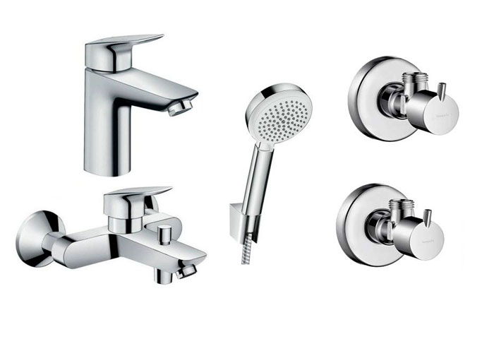 Набор смесителей для ванны Hansgrohe Logis 70 4в1 (710714410N) фото