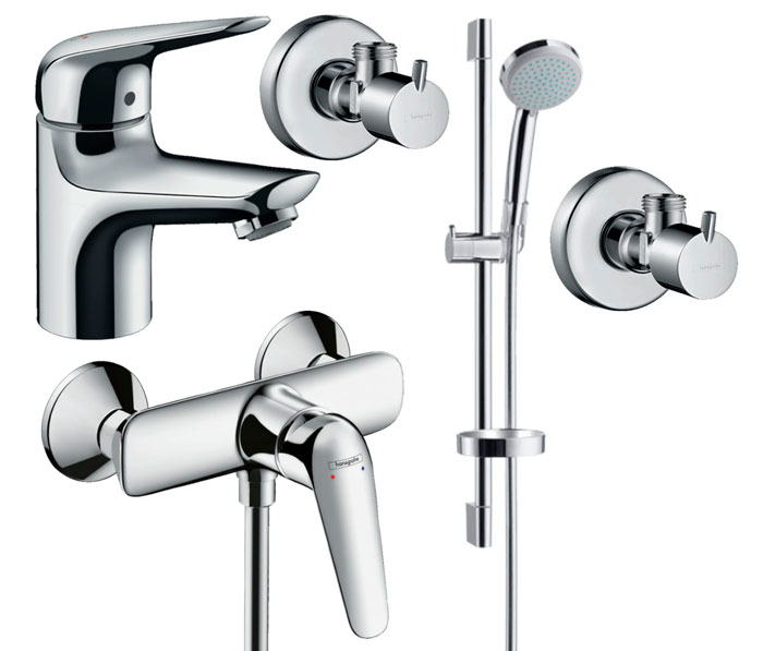Набор смесителей для душа Hansgrohe Novus 70 4в1 (710262774) фото