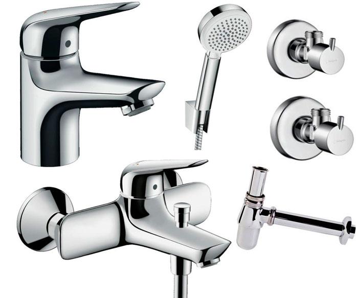 Набор смесителей для ванны Hansgrohe Novus 70 4в1 (710242664) фото