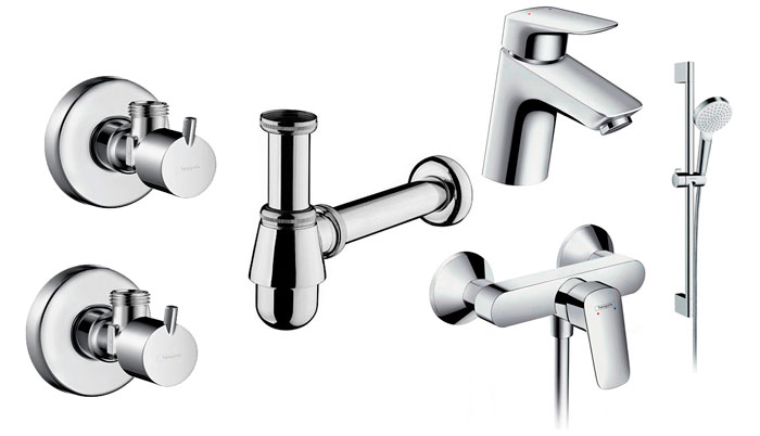 Набор смесителей для ванны Hansgrohe Logis 70 5в1 (710714511N) фото