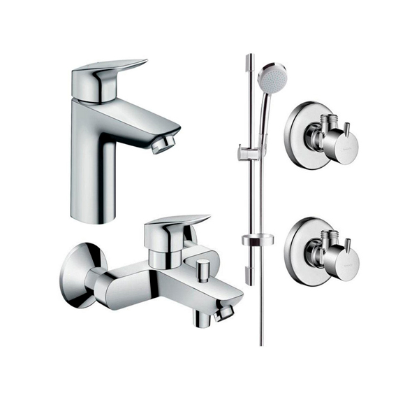 Набор смесителей для ванны Hansgrohe Logis 100 4в1 (711714411) фото