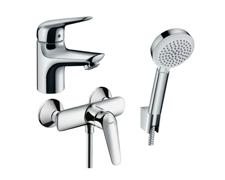 Набор смесителей для душа Hansgrohe Novus 70 3в1 (710262663) фото