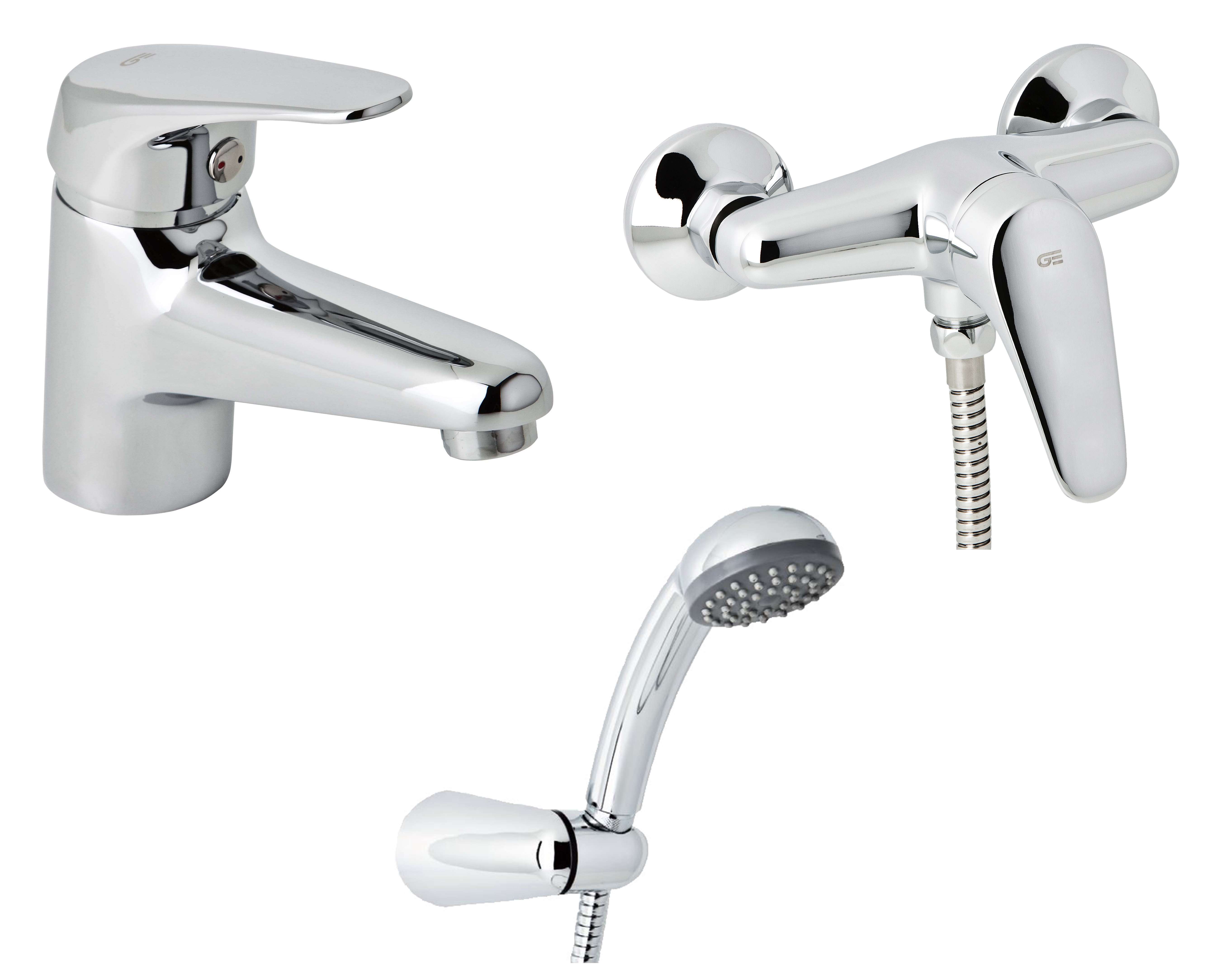 Набор смесителей для душа Genebre Kenjo 1+1 02 KE-Shower (03GE2-shower) фото