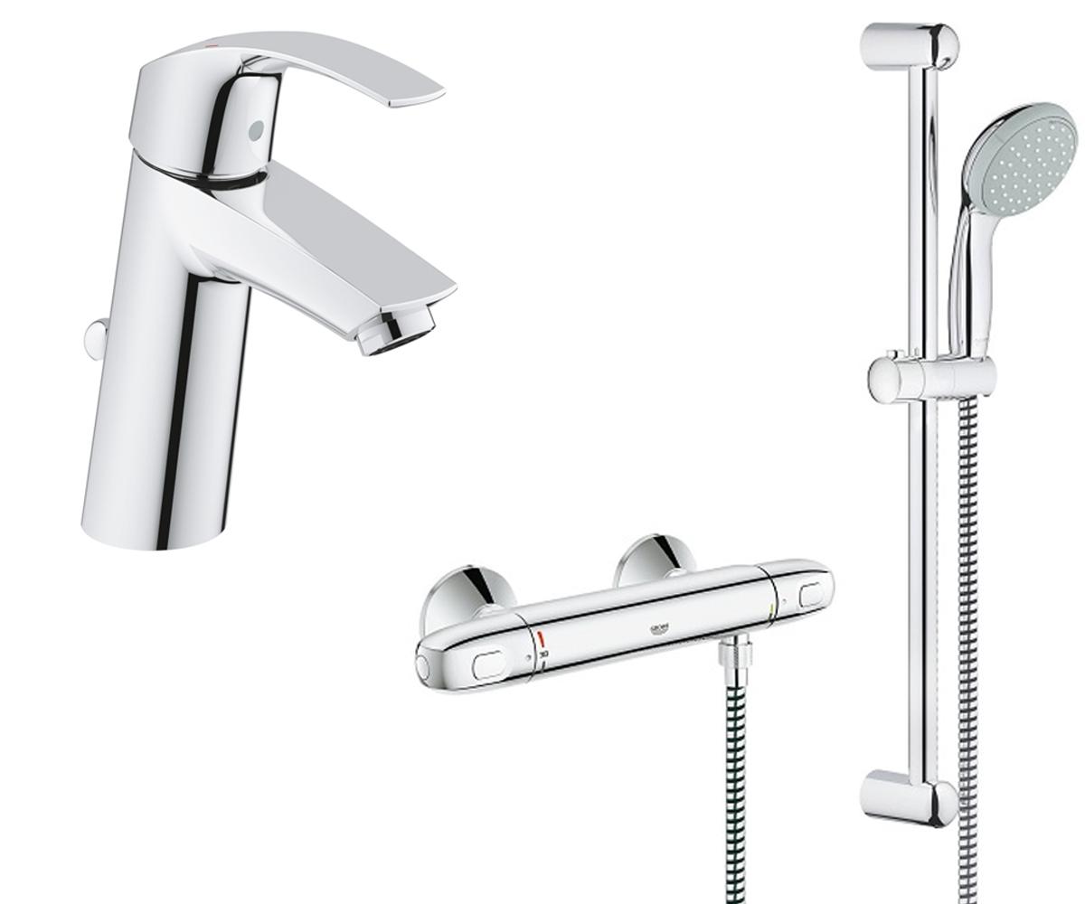 Набор смесителей для душа и умывальника Grohe Grohtherm 1000 (341233) фото