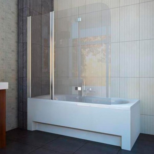 Шторка для ванны Koller Pool QP96 150 см левая Chrome-Grape (QP96) фото