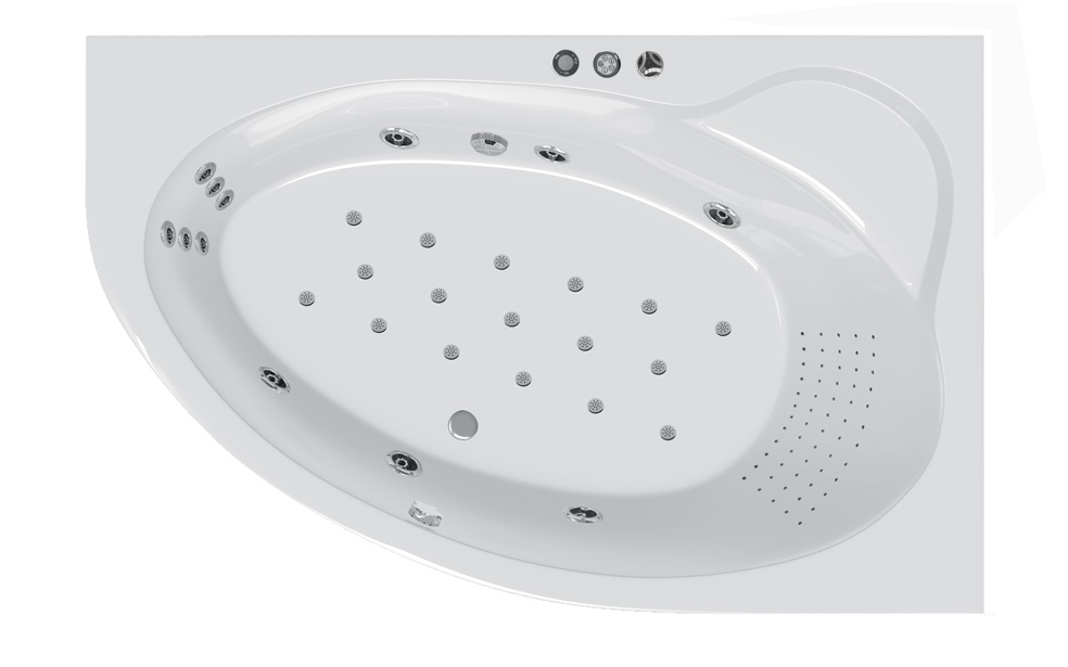 Гидромассажная ванна Ravak Asymmetric II 150 R Duo Ultra Plus (GMSR0898) фото