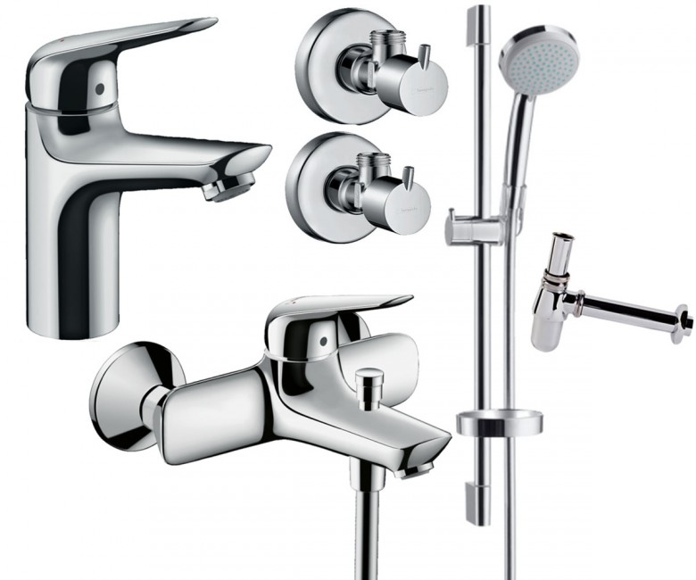 Набор смесителей для ванны Hansgrohe Novus 100 5в1 (710342775) фото