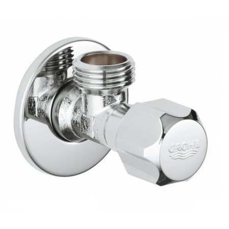 Вентиль запорный Grohe угловой 1/2х1/2" (2201600Mpc) фото