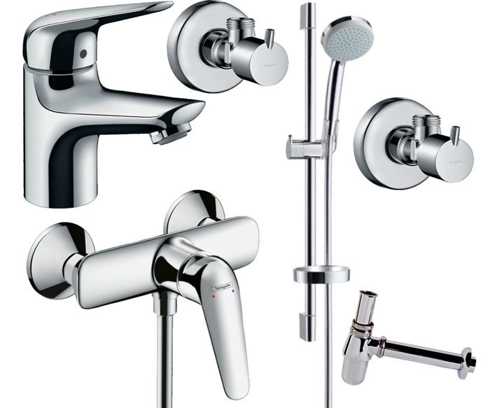 Набор смесителей для душа Hansgrohe Novus 70 5в1 (710262775) фото