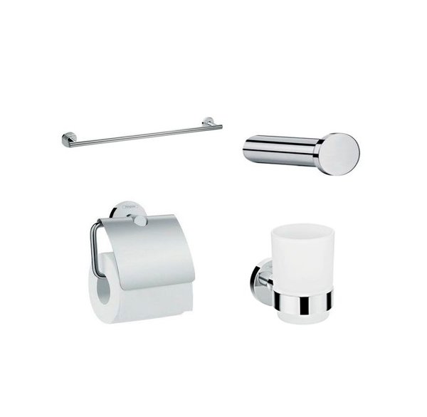 Набор аксессуаров для ванной Hansgrohe Logis 4в1 хром (41723555) фото
