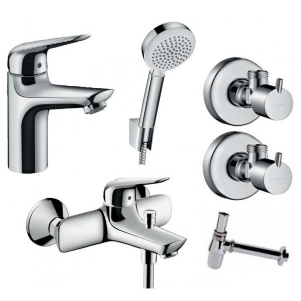 Набор смесителей для ванны Hansgrohe Novus 100 5в1 (710342665) фото