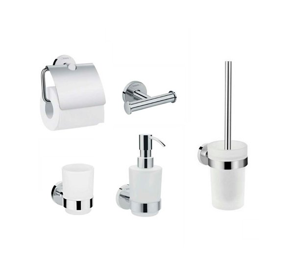 Набор аксессуаров для ванной Hansgrohe Logis 5в1 (41723111) фото
