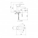 Смеситель для умывальника Q-Tap Eris СRM 001  (QTERICRM001) 193073