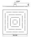 Верхний душ Jaquar Maze 300 мм квадратный (OHS-CHR-1639) 20594