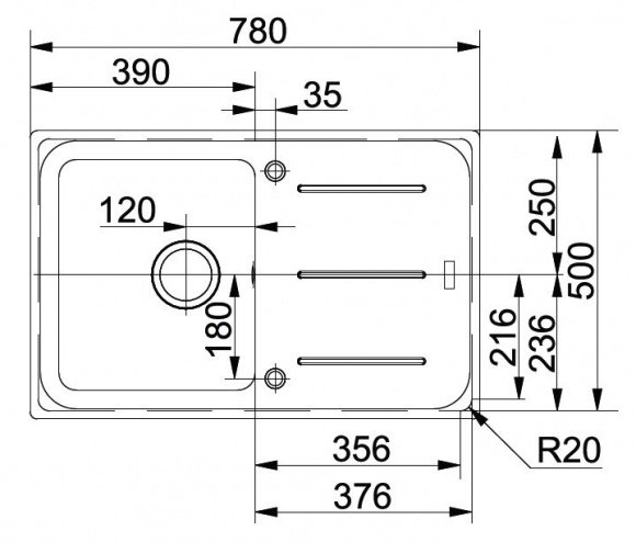 Кухонная мойка Franke IMG 611 шоколад (114.0502.873)