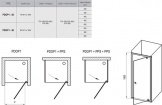 Душевые двери Ravak Pivot 80 см PDOP1-80 сатин+transparent 176000