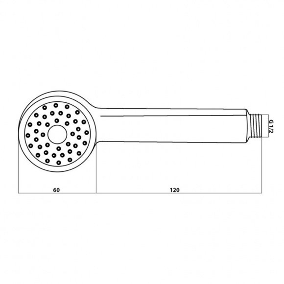 Ручной душ Q-Tap 1 режим  (QT03L)