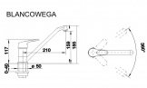 Смеситель кухонный Blanco Wega Silgranit серый беж (517641) 50659