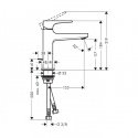 Смеситель для умывальника Hansgrohe Metropol 110 с донным клапаном Push-Open (32506000) 154403