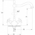 Смеситель кухонный Potato P4360  (POTP4360) 116888