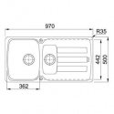 Кухонная мойка Franke AZG 651 сахара (114.0498.075) 1037