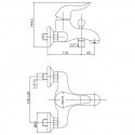 Смеситель для ванны Bianchi Aladino (VSCALD2004ALDSKCRM) 113343