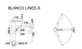 Смеситель кухонный Blanco Linee-S кофе/хром (518445) 49543