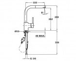 Смеситель кухонный Teka Ark 938 W белый (23938120W) 52860