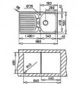 Кухонная мойка Teka CASCAD 45B TG белый (87301) 39348