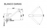 Смеситель кухонный Blanco Daras Silgranit темная скала (518793) 49066