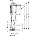 Смеситель для ванны Hansgrohe Metropol напольный (32532990) 157218