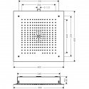 Верхний душ Hansgrohe RAINDANCE E 400 (26253000) 163956